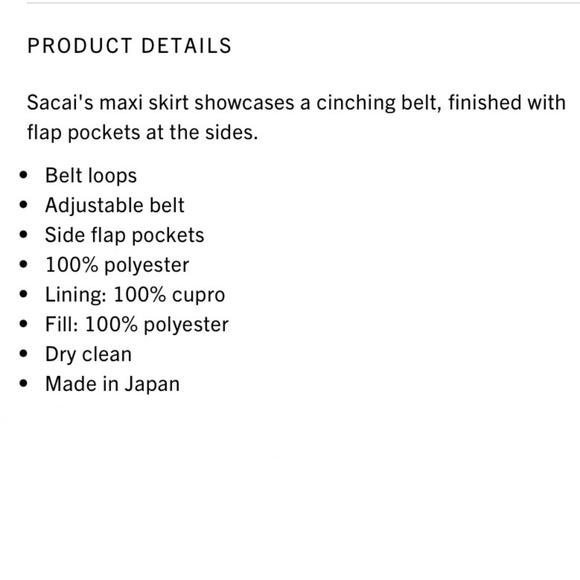 Sacai Khaki Twill Cargo Belted Skirt US2 - Picture 8 of 14